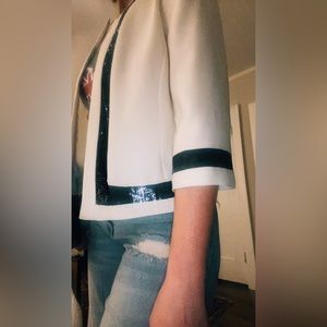 Trina Turk White Blazer